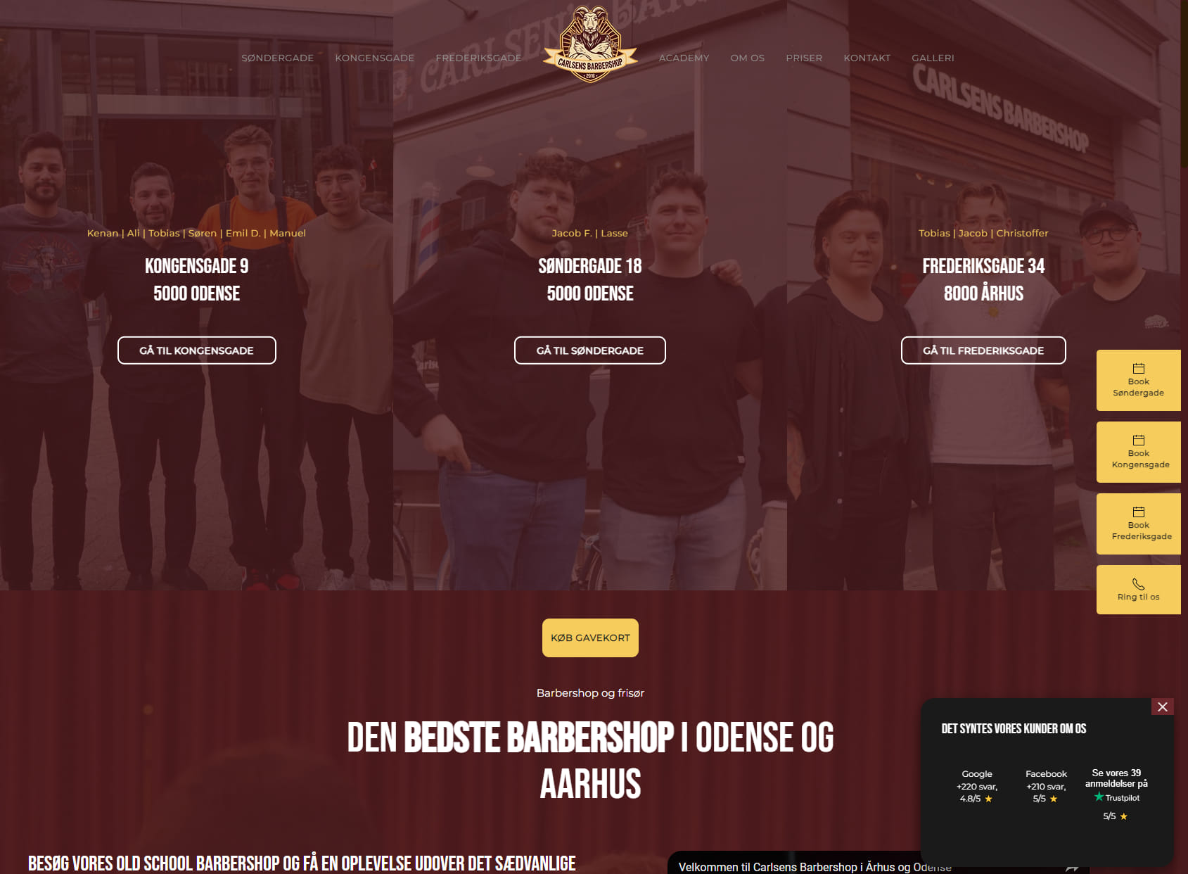 Carlsens Barbershop | Kongensgade