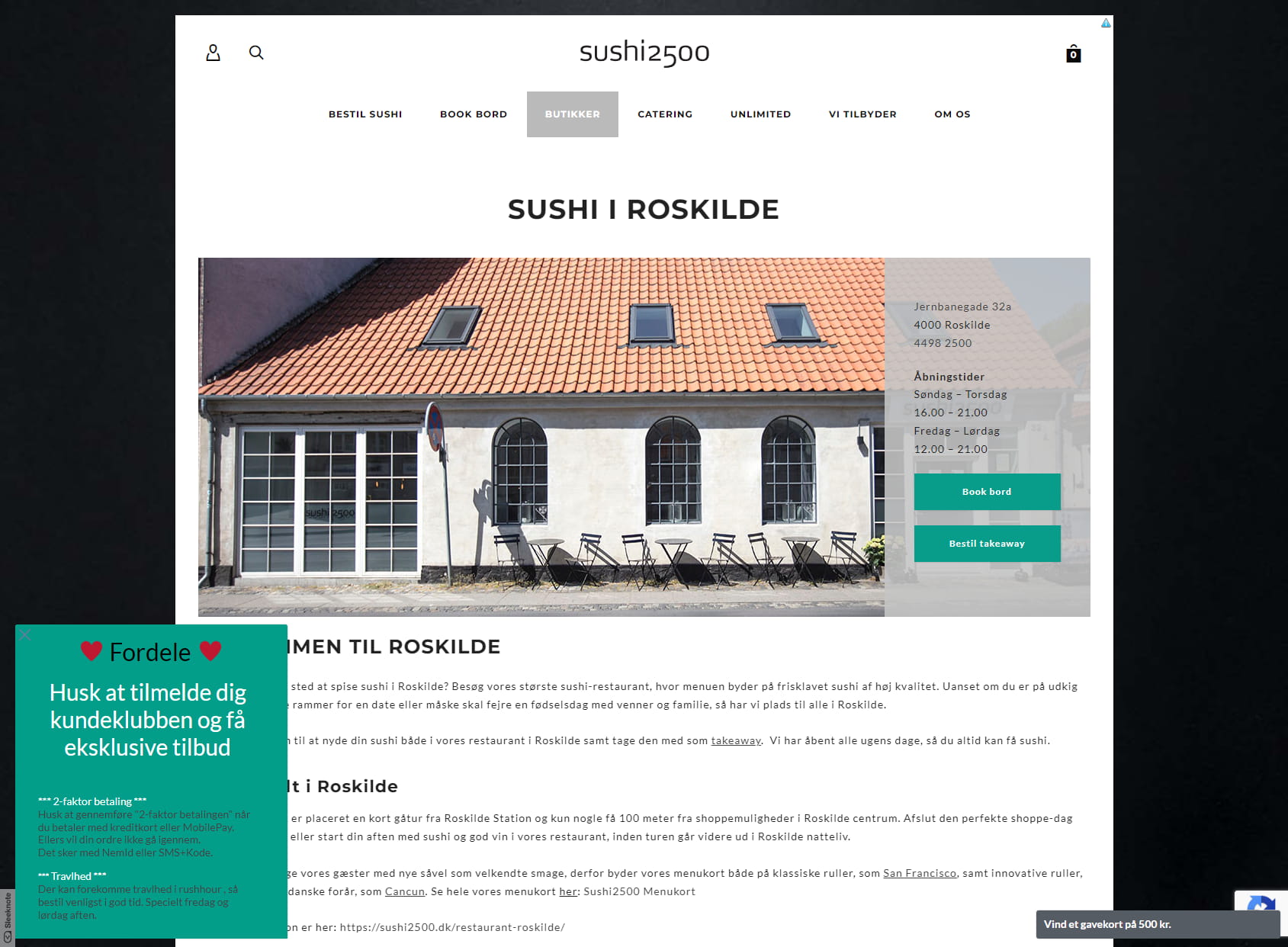 Sushi2500 Roskilde