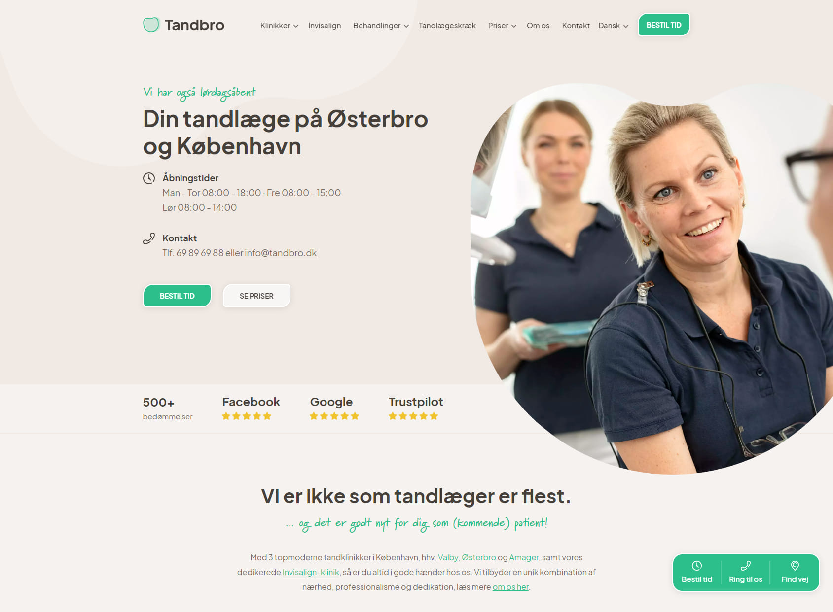 Tandlægerne i Parken - Tandlæge Østerbro