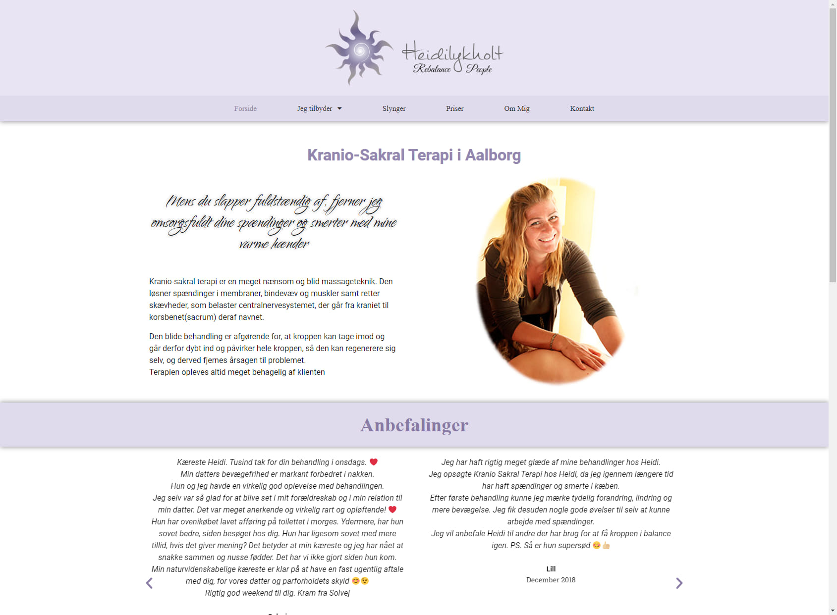 Kranio-Sakral terapi Aalborg v/Heidi Lykholt