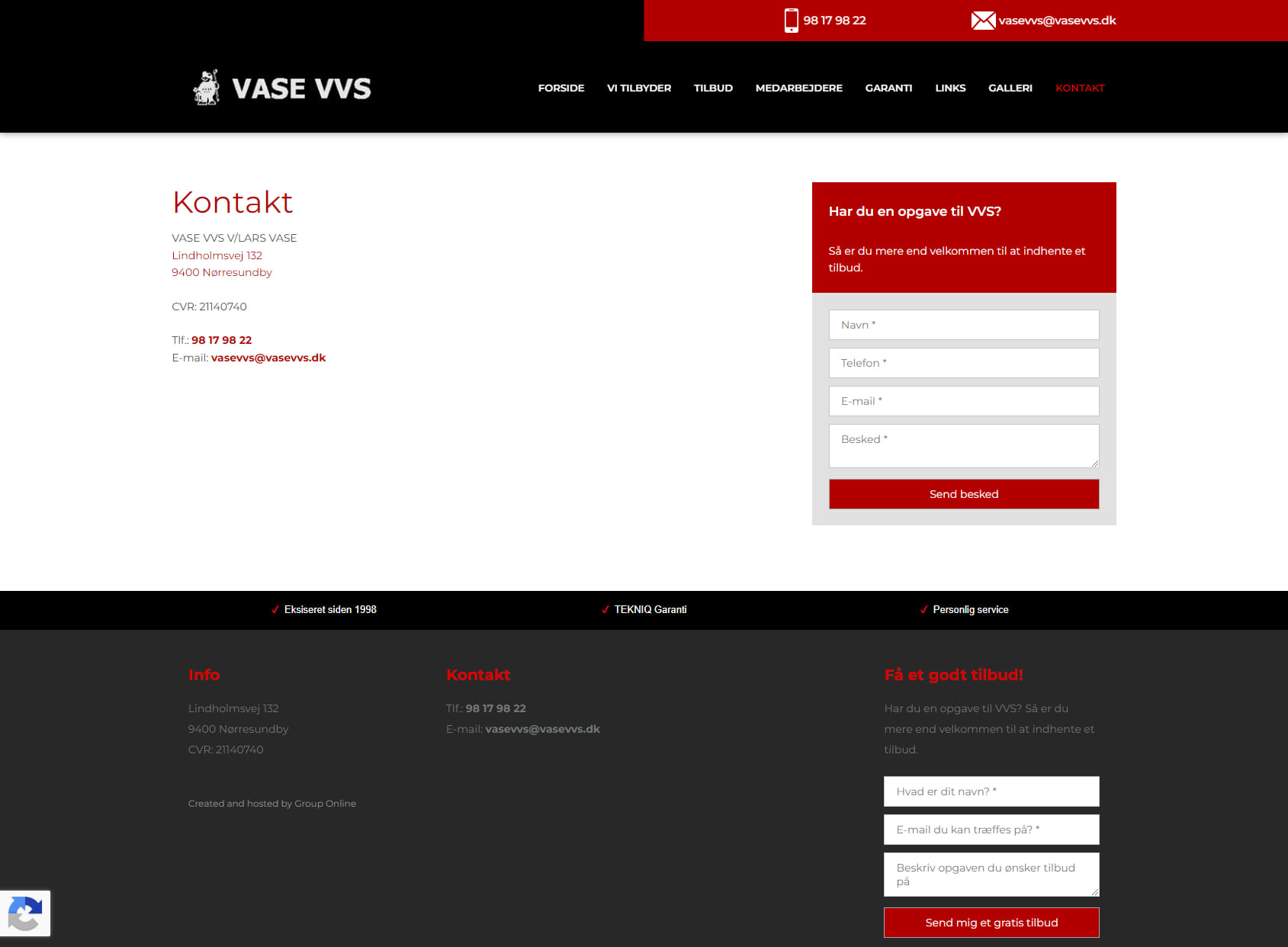 Vase VVS v / Lars Vase